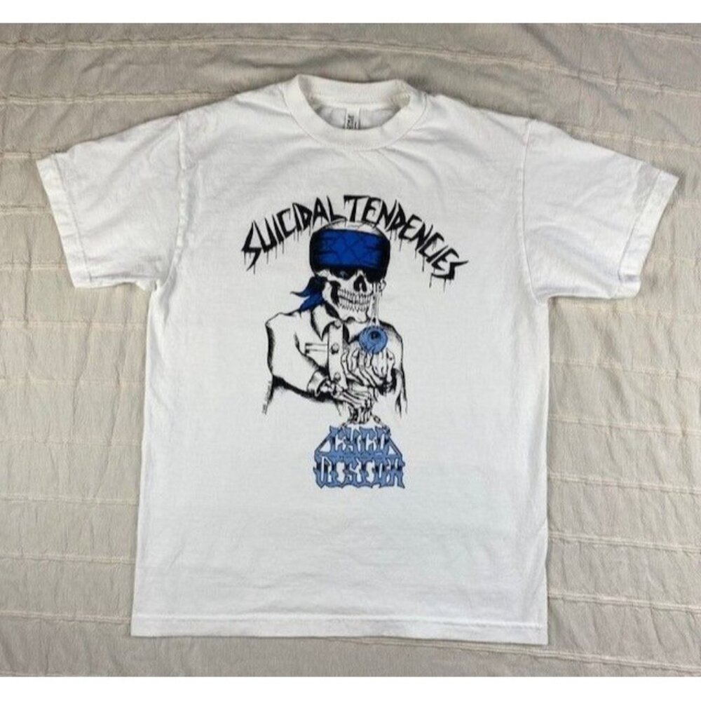 Suicidal Tendencies Cyco Vision T Shirt Mne's Size Medium White Punk Rock Tee